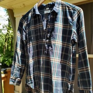 LOFT Plaid Shirt size L